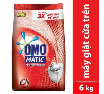 Bột Giặt OMO MATIC Đỏ  túi 5,7 kg  Thùng 3 túi